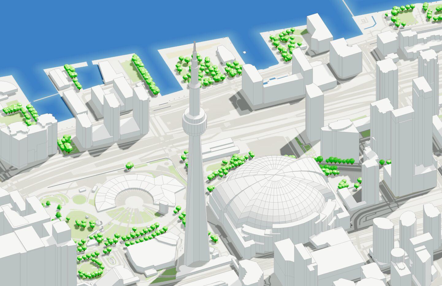Modèle 3D de ville : Canada