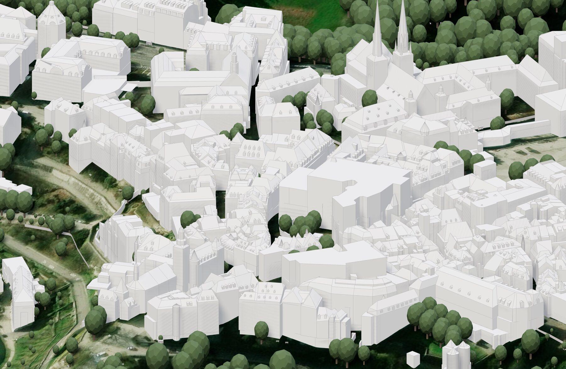 Modelo 3D de ciudad: Luxemburgo