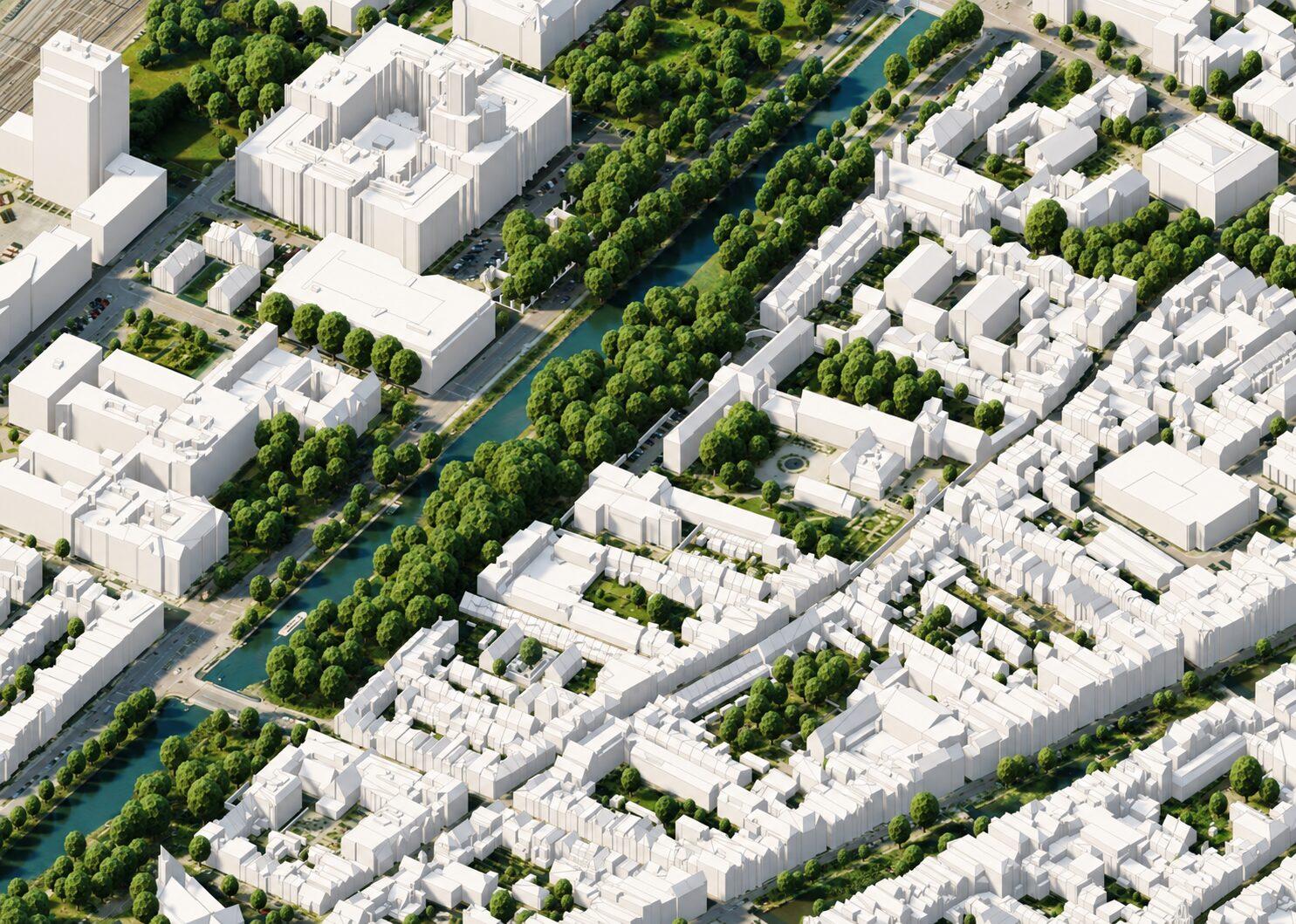3D-Stadtmodell: die Niederlande