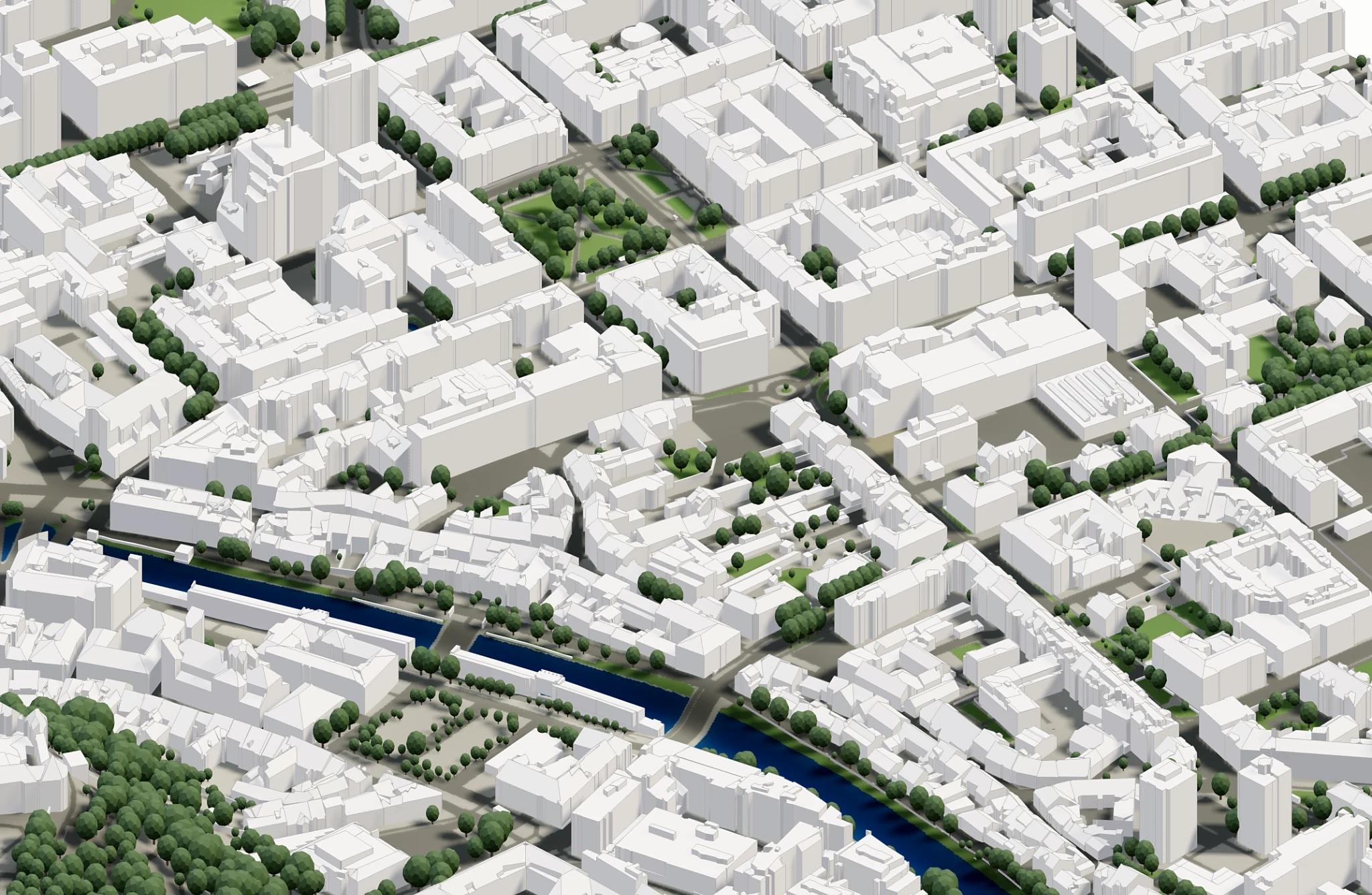 Modelo 3D de ciudad: Eslovenia