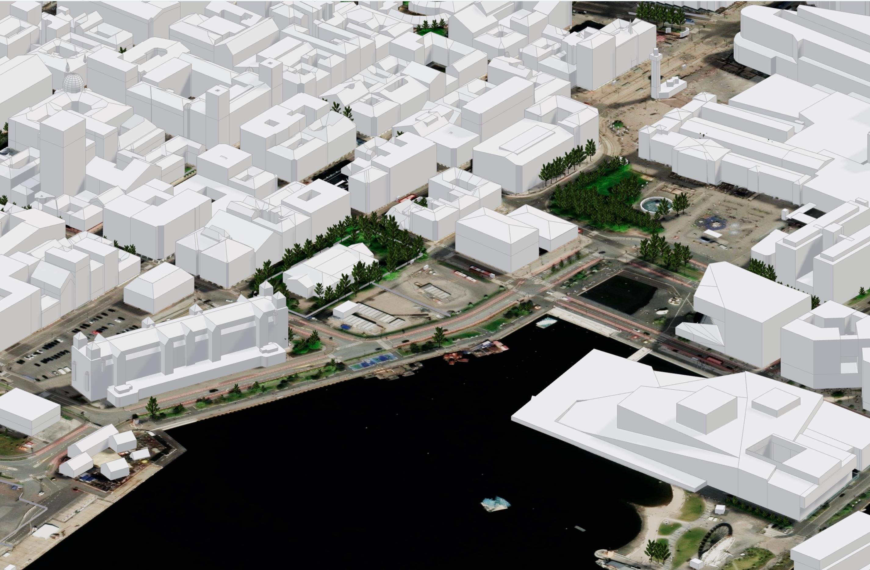 3D-Stadtmodell: Norwegen